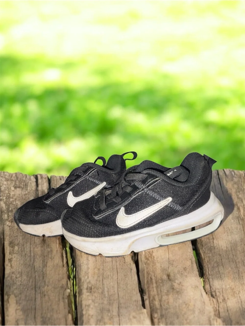 Nike Kids Black and White Air-Style Sneakers